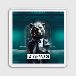 Магнит 55*55 Payday 3  bear