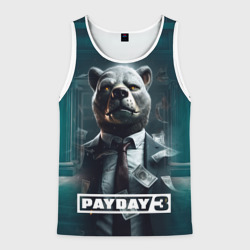 Мужская майка 3D Payday 3  bear