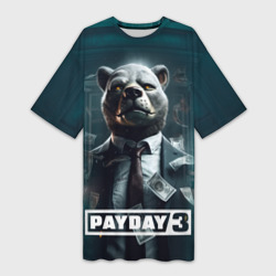 Платье-футболка 3D Payday 3  bear