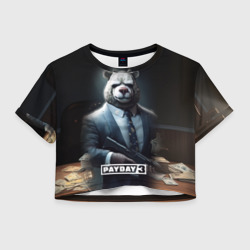 Женская футболка Crop-top 3D Payday3 bear