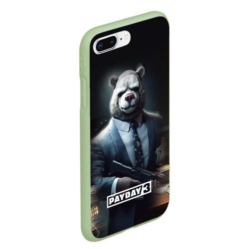 Чехол для iPhone 7Plus/8 Plus матовый Payday3 bear, цвет салатовый - фото 3