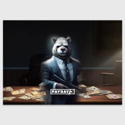 Поздравительная открытка Payday3 bear