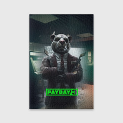 Обложка для паспорта матовая кожа Payday 3 dog