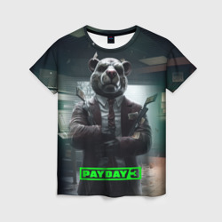 Женская футболка 3D Payday 3 dog