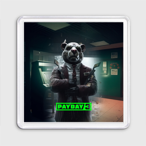 Магнит 55*55 Payday 3 dog