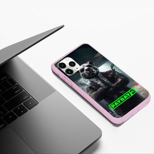 Чехол для iPhone 11 Pro Max матовый Payday 3 dog, цвет розовый - фото 5