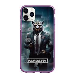 Чехол для iPhone 11 Pro Max матовый Pay day 3  bulldog