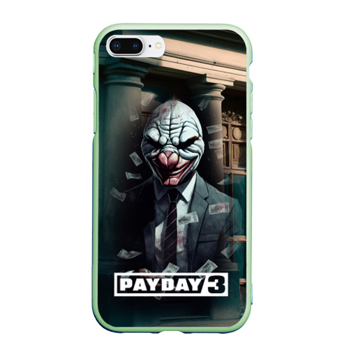 Чехол для iPhone 7Plus/8 Plus матовый Payday 3   mask, цвет салатовый