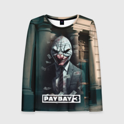 Женский лонгслив 3D Payday 3   mask