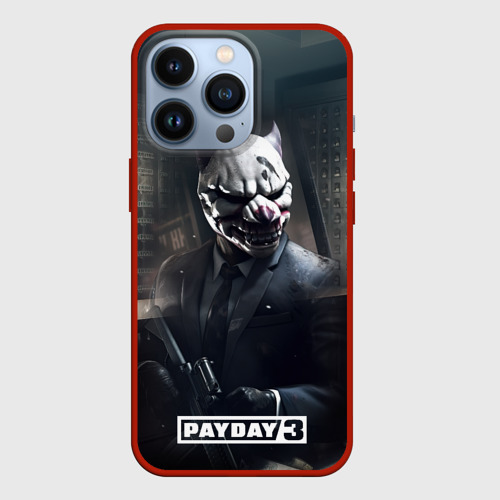 Чехол для iPhone 13 Pro Payday3 bulldog, цвет красный