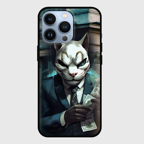 Чехол для iPhone 13 Pro Payday cat, цвет черный