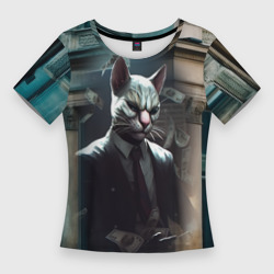 Женская футболка 3D Slim Payday 3 cat bank