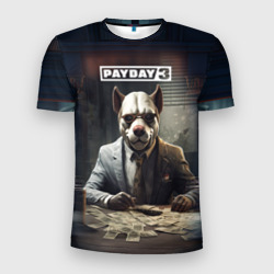 Мужская футболка 3D Slim Bulldog payday 3