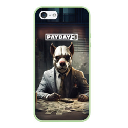 Чехол для iPhone 5/5S матовый Bulldog payday 3