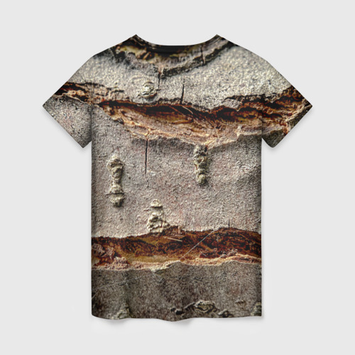 Женская футболка 3D Деревянный разлом, цвет 3D печать - фото 2