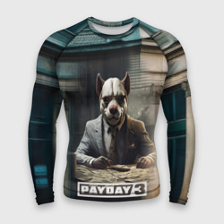 Мужской рашгард 3D Payday 3  dog 