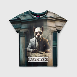 Детская футболка 3D Payday 3  dog 