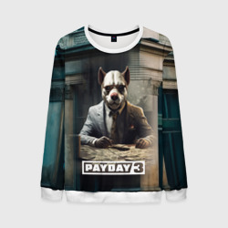 Мужской свитшот 3D Payday 3  dog 