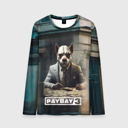 Мужской лонгслив 3D Payday 3  dog 