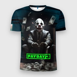 Мужская футболка 3D Slim Payday 3 game