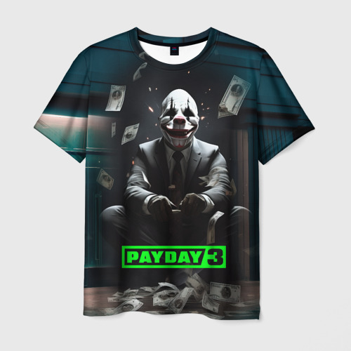 Мужская футболка 3D Payday 3 game, цвет 3D печать