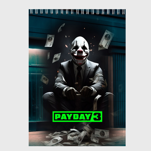 Скетчбук Payday 3 game, цвет белый