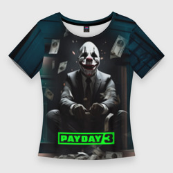 Женская футболка 3D Slim Payday 3 game