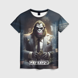 Женская футболка 3D Gorilla                Payday    3