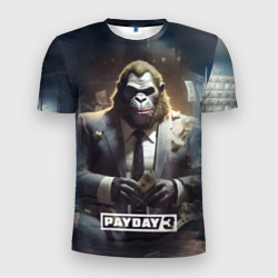 Мужская футболка 3D Slim Gorilla                Payday    3