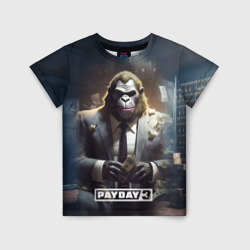 Детская футболка 3D Gorilla                Payday    3