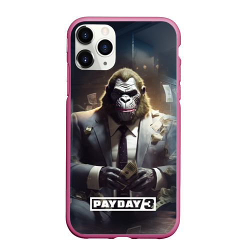 Чехол для iPhone 11 Pro Max матовый Gorilla                Payday    3, цвет малиновый