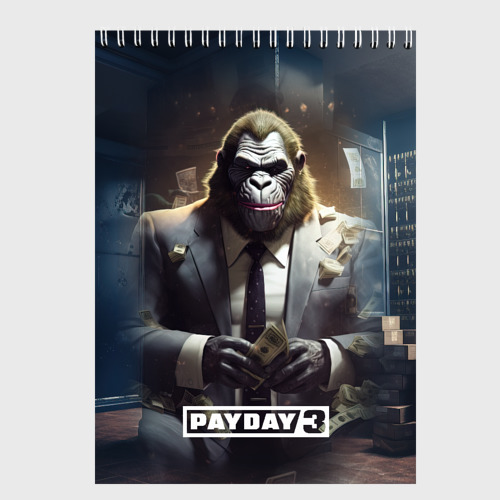 Скетчбук Gorilla                Payday    3, цвет белый