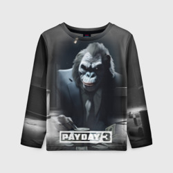 Детский лонгслив 3D Payday 3 big gorilla