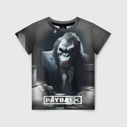Детская футболка 3D Payday 3 big gorilla