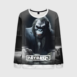 Мужской свитшот 3D Payday 3 big gorilla