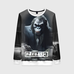 Женский свитшот 3D Payday 3 big gorilla