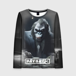 Женский лонгслив 3D Payday 3 big gorilla