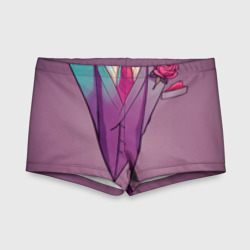 Детские купальные плавки 3D Розовый пиджак мафиозника - босс мафии Зубенко