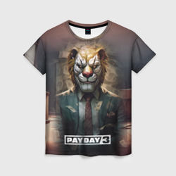 Женская футболка 3D Payday 3 lion