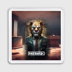 Магнит 55*55 Payday 3 lion