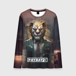 Мужской лонгслив 3D Payday 3 lion