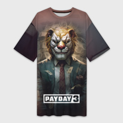 Платье-футболка 3D Payday 3 lion