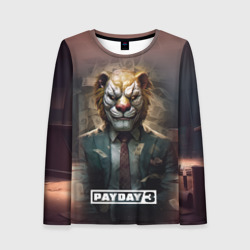 Женский лонгслив 3D Payday 3 lion