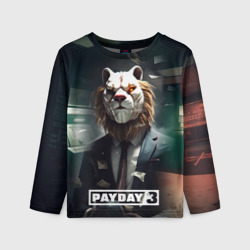 Детский лонгслив 3D Payday 3  lion