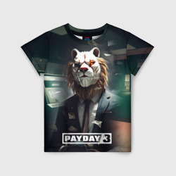 Детская футболка 3D Payday 3  lion