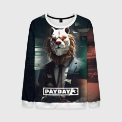 Мужской свитшот 3D Payday 3  lion