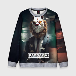 Детский свитшот 3D Payday 3  lion