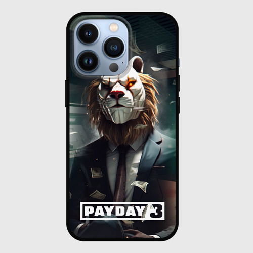 Чехол для iPhone 13 Pro Payday 3  lion, цвет черный