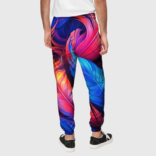 Мужские брюки 3D Экзотические перья, цвет 3D печать - фото 5