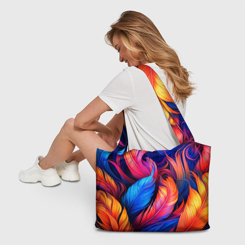 Пляжная сумка 3D Экзотические перья - фото 6
